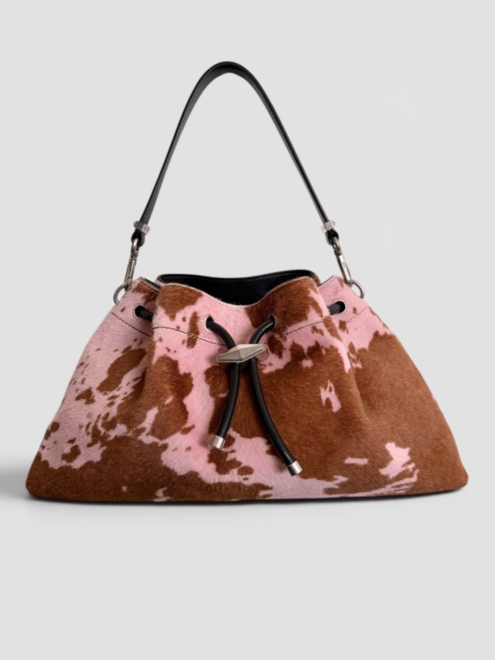 Firm Price Jimmy Choo Cinch M Cow Print Shoulder Bag